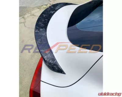Rexpeed Forged Carbon Spoiler Gloss Toyota Supra V2 2020-2024 - TS12FC