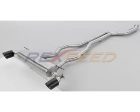 Rexpeed Stainless Steel Front With Mid Pipe | Muffler | Dry Carbon Tips Toyota Supra A90 2020-2024