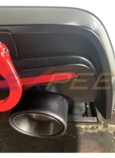 Rexpeed Stainless Steel Front With Mid Pipe | Muffler | Dry Carbon Tips Toyota Supra A90 2020-2024                                     - TS17 - Image 3