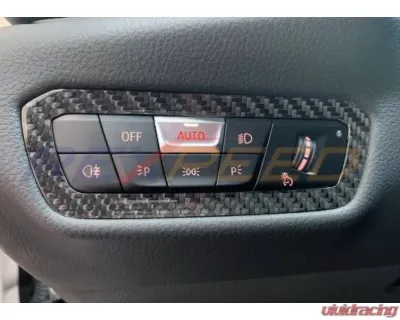 Rexpeed Carbon Fiber Cluster Switch Panel Badge Toyota Supra A90 2020-2024 - TS20