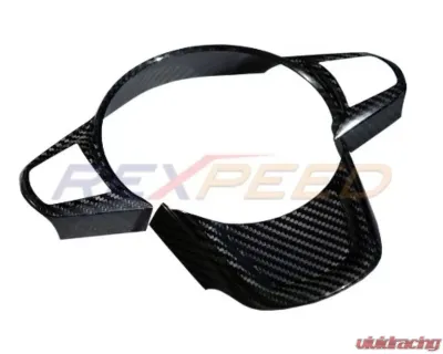 Rexpeed Dry Carbon Steering Wheel Cover-Gloss Toyota Supra A90 2020-2024 - TS22