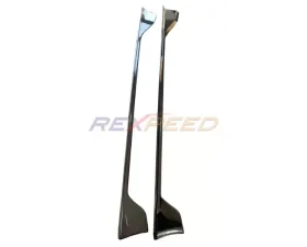 Rexpeed Carbon Fiber Side Skirt Extension-Gloss Toyota Supra V3 2020-2024