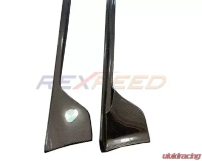 Rexpeed Carbon Fiber Side Skirt Extension-Gloss Toyota Supra V3 2020-2024 - TS24