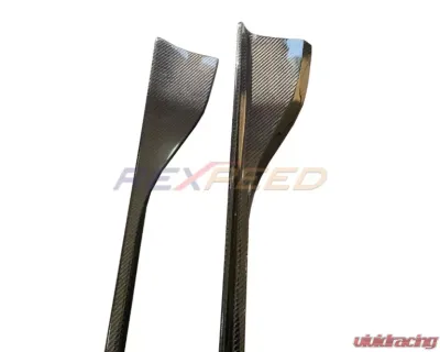 Rexpeed Carbon Fiber Side Skirt Extension-Gloss Toyota Supra V3 2020-2024 - TS24