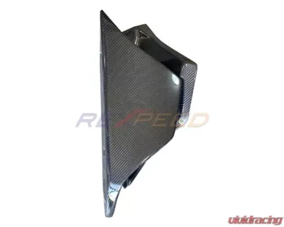 Rexpeed Forged Carbon Rear Bumper Side Spats - Gloss Toyota Supra V3 2020-2024 - TS25FC