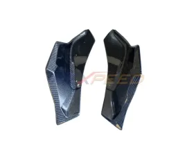 Rexpeed Carbon Fiber Rear Bumper Side Spats - Matte Toyota Supra V3 2020-2024