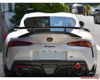 Rexpeed Carbon Fiber Rear Wing-Gloss Toyota Supra V3 2020-2024 - TS29
