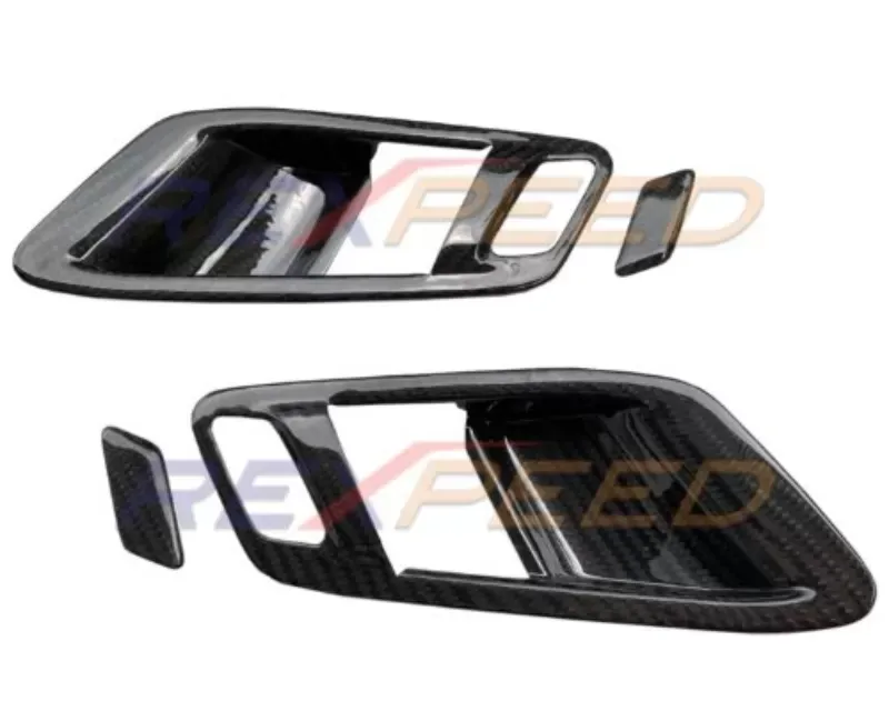Rexpeed 4 pcs Dry Carbon Inner Door Handle Cover Gloss Toyota Supra A90 2020-2024 - TS30