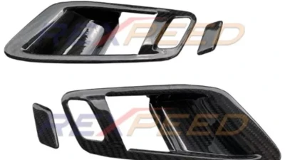Rexpeed 4 pcs Dry Carbon Inner Door Handle Cover Gloss Toyota Supra A90 2020-2024                                     - TS30 - Image 3