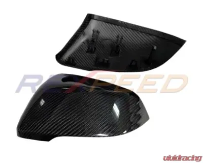 Rexpeed Dry Carbon Mirror Cap Full Replacements-Matte Toyota Supra A90 2020-2024 - TS36M