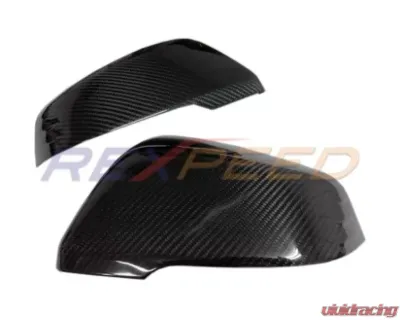 Rexpeed Dry Carbon Mirror Cap Full Replacements-Matte Toyota Supra A90 2020-2024 - TS36M