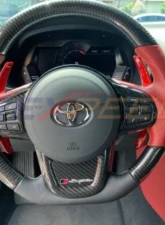 Rexpeed Dry Carbon Steering Wheels Shift Paddles Full Replacement-Black Toyota Supra A90 2020-2024                                     - TS39 - Image 3