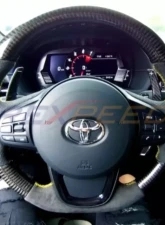 Rexpeed Dry Carbon Steering Wheels Shift Paddles Full Replacement-Black Toyota Supra A90 2020-2024                                     - TS39 - Image 4