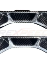 Rexpeed Dry Carbon Seat Delete Insert Cover Set-Gloss Toyota Supra A90 2020-2024                                     - TS46 - Image 3