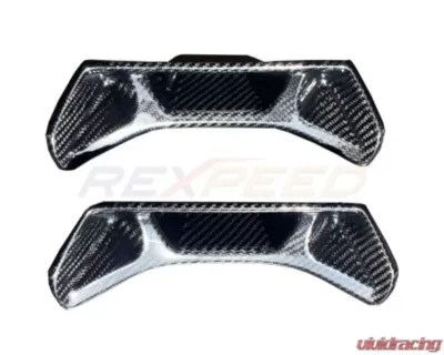 Rexpeed Dry Carbon Seat Delete Insert Cover Set-Gloss Toyota Supra A90 2020-2024 - TS46