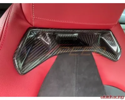 Rexpeed Dry Carbon Seat Delete Insert Cover Set-Gloss Toyota Supra A90 2020-2024 - TS46