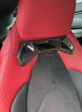 Rexpeed Dry Carbon Seat Delete Insert Cover Set-Gloss Toyota Supra A90 2020-2024                                     - TS46 - Image 3