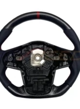 Rexpeed Carbon Fiber Leather Red Steering Wheel-Gloss Toyota Supra A90 2020-2024                                     - TS47 - Image 2