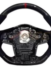 Rexpeed Carbon Fiber Suede Red Steering Wheel-Gloss Toyota Supra A90 2020-2024                                     - TS48 - Image 2