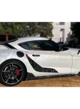 Rexpeed Carbon Fiber C-Pillar Decal-Matte Toyota Supra GR 2020-2024                                     - TS51M - Image 4