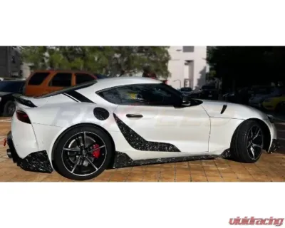 Rexpeed GR Carbon Fiber C-Pillar Decal-Gloss Toyota Supra A90 2020-2024 - TS51