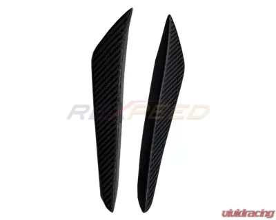 Rexpeed Forged Carbon Front Canards-Gloss Toyota Supra V2 2020-2024 - TS54FC