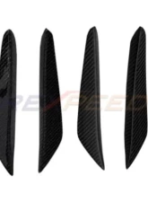 Rexpeed Forged Carbon Front Canards-Gloss Toyota Supra V2 2020-2024                                     - TS54FC - Image 2