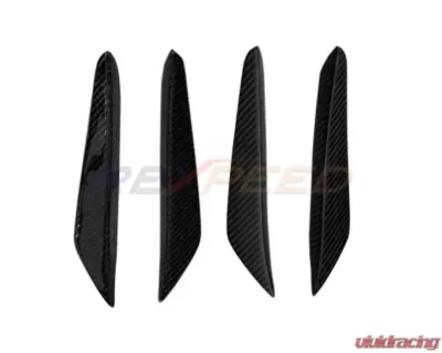 Rexpeed Forged Carbon Front Canards-Gloss Toyota Supra V2 2020-2024 - TS54FC