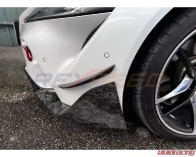 Rexpeed Forged Carbon Front Canards-Gloss Toyota Supra V2 2020-2024 - TS54FC