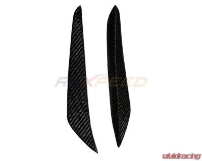 Rexpeed Carbon Fiber Front Canards-Gloss Toyota Supra V2 2020-2024 - TS54
