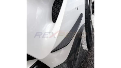 Rexpeed Carbon Fiber Front Canards-Gloss Toyota Supra V2 2020-2024                                     - TS54 - Image 4