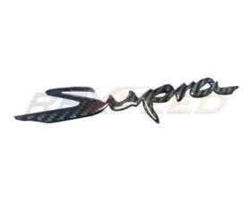 Rexpeed Dry Carbon Rear Bumper Badge Replacement-Gloss Toyota Supra A90 2020-2024