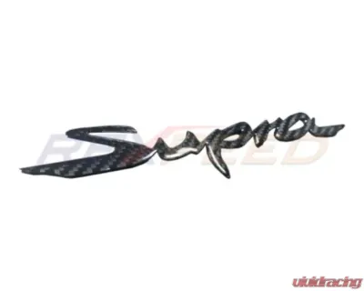 Rexpeed Dry Carbon Rear Bumper Badge Replacement-Gloss Toyota Supra A90 2020-2024 - TS55