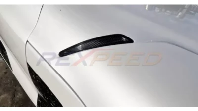 Rexpeed Dry Carbon Hood Vent Covers-Matte Toyota Supra A90 2020-2024                                     - TS57M - Image 3