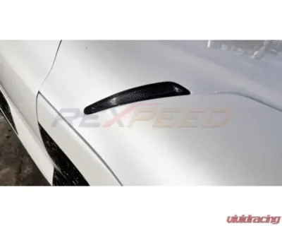 Rexpeed Dry Carbon Hood Vent Covers-Gloss Toyota Supra A90 2020-2024 - TS57