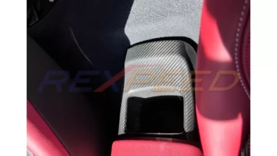 Rexpeed Dry Carbon Storage Compartment Cover-Matte Toyota Supra A90 2020-2024                                     - TS59M - Image 4