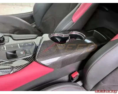 Rexpeed Dry Carbon Armrest Cover-Matte Toyota Supra A90 2020-2024 - TS60M