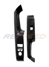 Rexpeed Dry Carbon Window Switch Panel Cover-Gloss Toyota Supra A90 2020-2024                                     - TS61 - Image 4