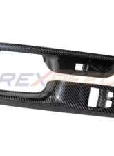 Rexpeed Dry Carbon Window Switch Panel Cover-Gloss Toyota Supra A90 2020-2024                                     - TS61 - Image 2