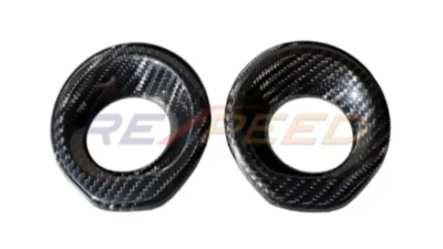 Rexpeed Dry Carbon Door Audio Speaker Covers - Gloss (2pcs) Toyota Supra A90 2020-2024                                     - TS65 - Image 3
