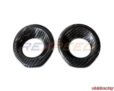 Rexpeed Dry Carbon Door Audio Speaker Covers - Gloss (2pcs) Toyota Supra A90 2020-2024 - TS65
