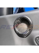 Rexpeed Dry Carbon Door Audio Speaker Covers - Matte (2pcs) Toyota Supra A90 2020-2024                                     - TS65M - Image 3