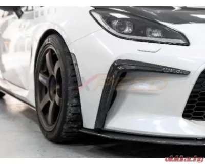 Rexpeed V4 Carbon Fiber Front Bumper Side Garnish Toyota GR86 - FR115