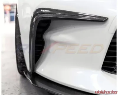 Rexpeed V4 Carbon Fiber Front Bumper Side Garnish Toyota GR86 - FR115