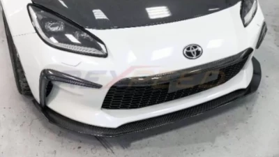 Rexpeed V4 Carbon Fiber Front License Plate+Front Nose Extension Toyota GR86                                     - FR116 - Image 4
