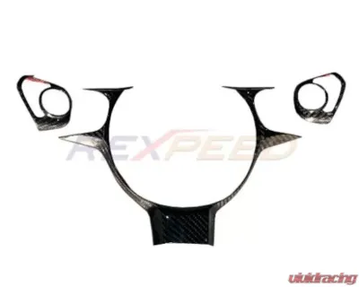 Rexpeed Dry Carbon Steering Wheel Cover Gloss Subaru BRZ | Toyota GR86 2022+ - FR139
