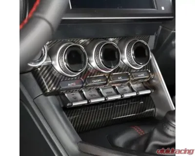 Rexpeed Dry Carbon Center Console AC Panel Cover Gloss Toyota GR86 | Subaru BRZ 2022+ - FR143