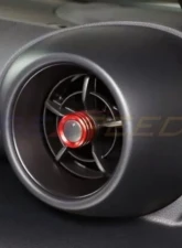 Rexpeed Alloy Audio Volume and AC Knob Cover Red Toyota GR86 | Subaru BRZ 2022+                                     - FR148R - Image 2