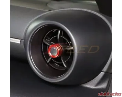 Rexpeed Alloy Audio Volume and AC Knob Cover Red Toyota GR86 | Subaru BRZ 2022+ - FR148R