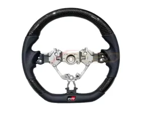 Rexpeed Carbon Fiber Black Leather Steering Wheel Toyota GR86 | Subaru BRZ 2022-2023